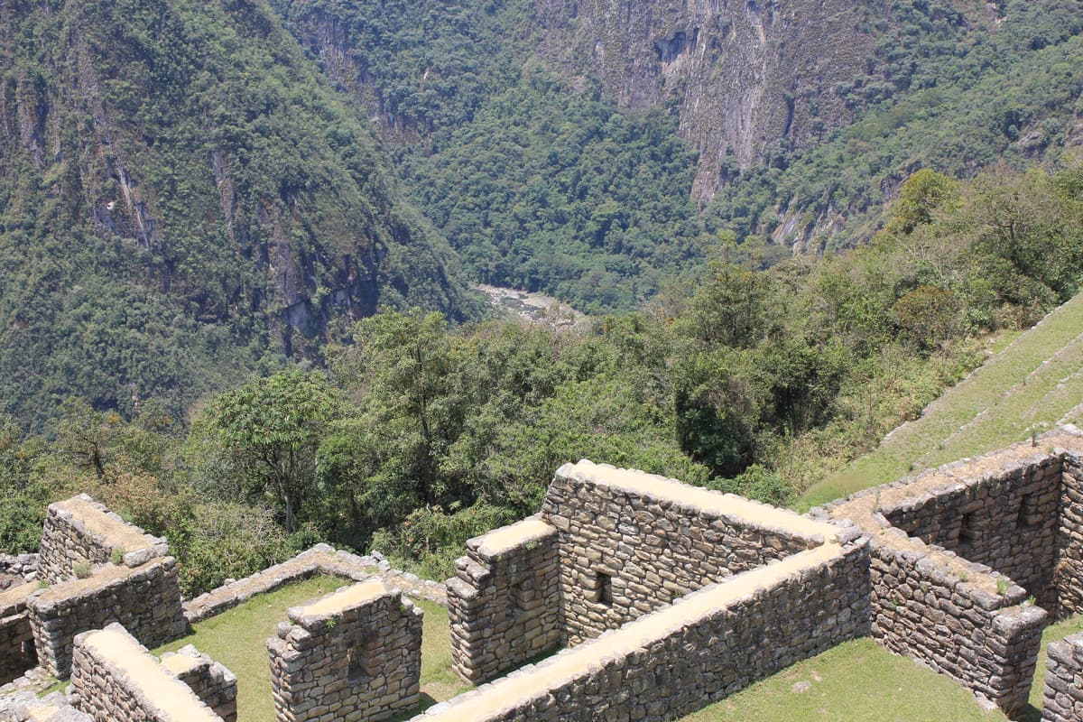 Das Urubamba-Tal unterhalb von Machu Picchu